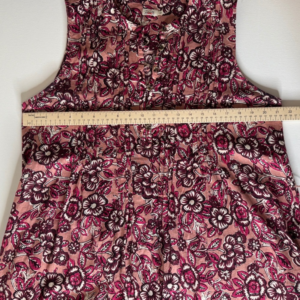 Faherty Pink Floral Midi Dress - Picture 13 of 15